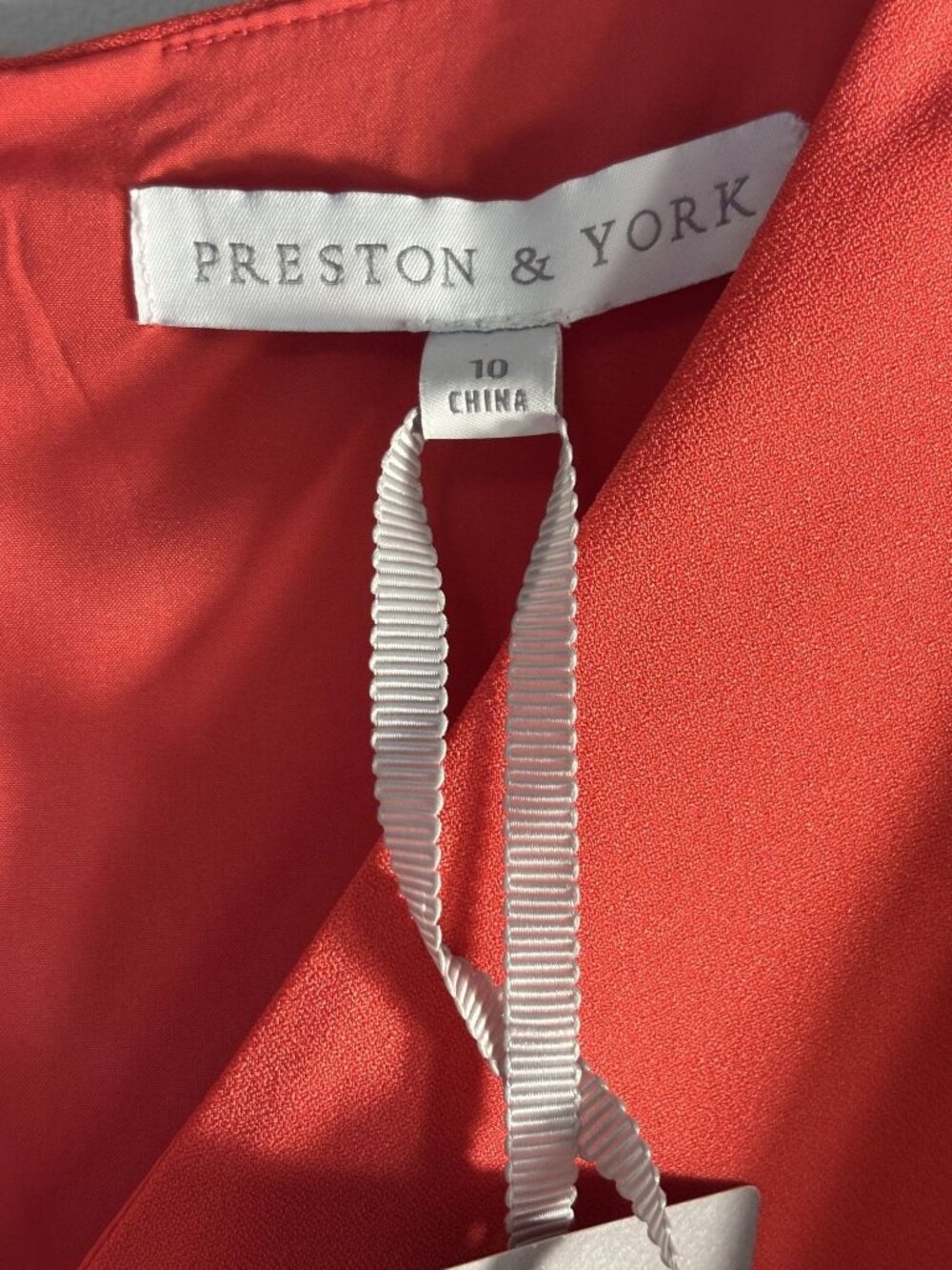 Preston & York Jumpsuit Red Hue (Lipstick) Flutter Sleeves Tie Waist & V-Neck - Picture 3 of 16